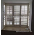 Home Decoration Elegant Style Wooden plantation shutter/window shutters with slat style